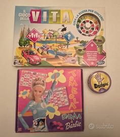 Tombola/dama di Barbie Mattel, dobble e il gioco d