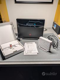 MODEM TIM HUB+ Wi-Fi 6 + GPON esterno ed interno