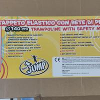 tappeto elastico con protezione 