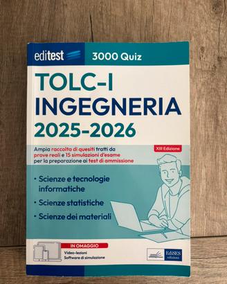 TOLC-I ingegneria 2025-2026 Editest 3000 Quiz