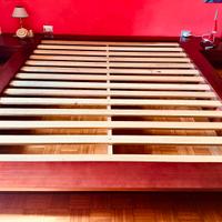 Letto a doghe in mogano (artigianale)