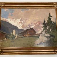 Quadro antico Colmo Macugnaga montagna