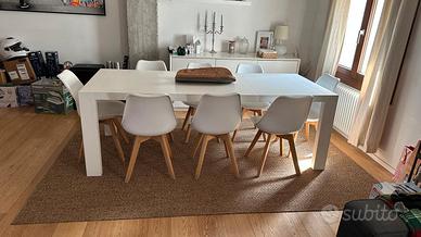 Tavolo Calligaris allungabile 160/220x90 + 8 sedie