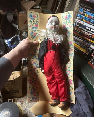 pierrot arlecchino vintage da collezione