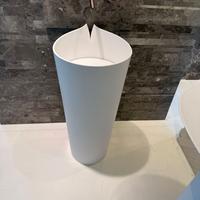 lavabo freestanding 42xh90 corian glacier white