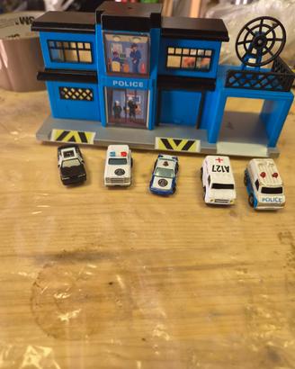 Micro Machines Galoob-Stazione di Polizia e veli  