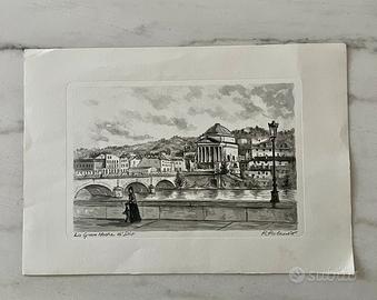 Stampa gran madre torino R. Rolando 39,5*49,5 cm