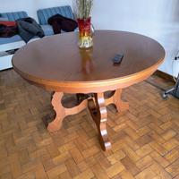 Tavolo rotondo cm. 120 in legno allungabile 