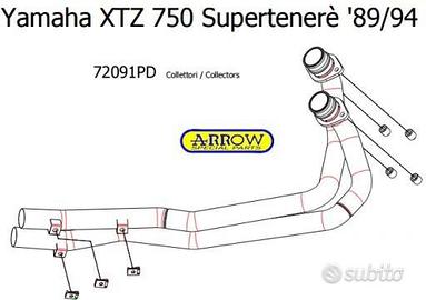 Collettori racing arrow xtz 750 supertenere 89 94