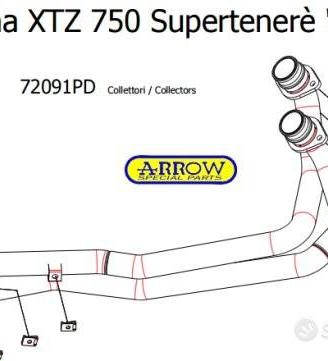 Collettori racing arrow xtz 750 supertenere 89 94