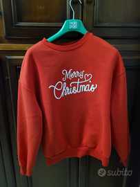 Felpa natalizia colore rosso