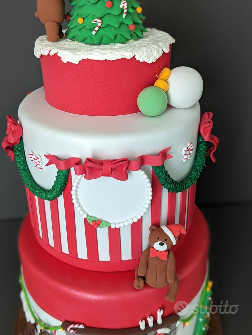 torta scenografica finta natale battesimo complean - Tutto per i bambini In  vendita a Caltanissetta