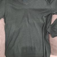 Maglione cotone uomo verde Sisley