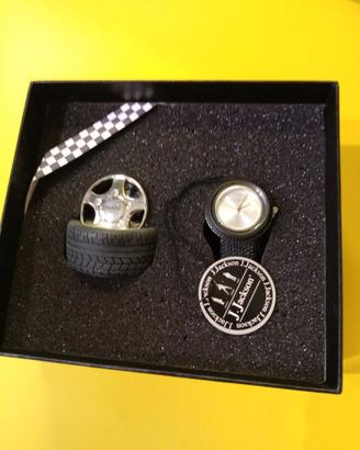 orologio e portacarte