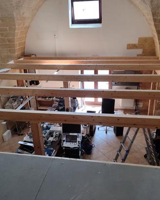 Soppalco in legno disponibile sino a 130 mq