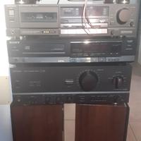 Impianto stereo hi fi Technics + Sony completo