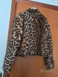 giacchino di simil pelliccia maculato