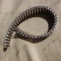 BRACCIALE SWATCH SNODATO CON CRISTALLI