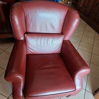 poltrona in pelle della fabbrica poltrone e sofà