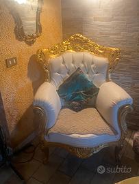 Coppia di poltrone barocche