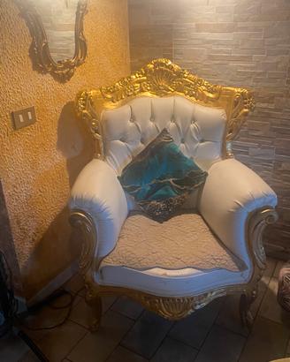 Coppia di poltrone barocche