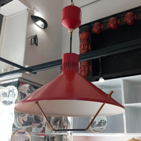 Lampada a sospensione saliscendi stilnovo anni 60