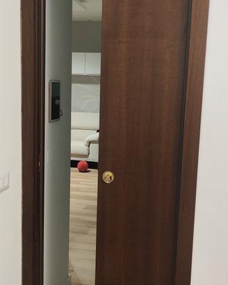 Porte scorrevoli da 80cm e da 70cm noce complete