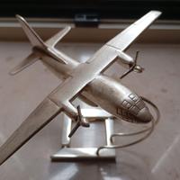 Alenia G 222 anni 70, metallo placcato argento