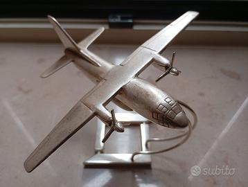 Alenia G 222 anni 70, metallo placcato argento