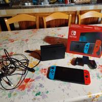 Nintendo switch blu/rosso neon