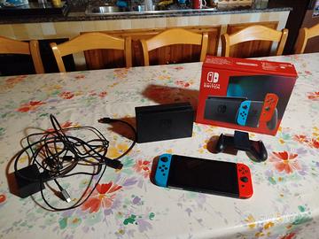Nintendo switch blu/rosso neon