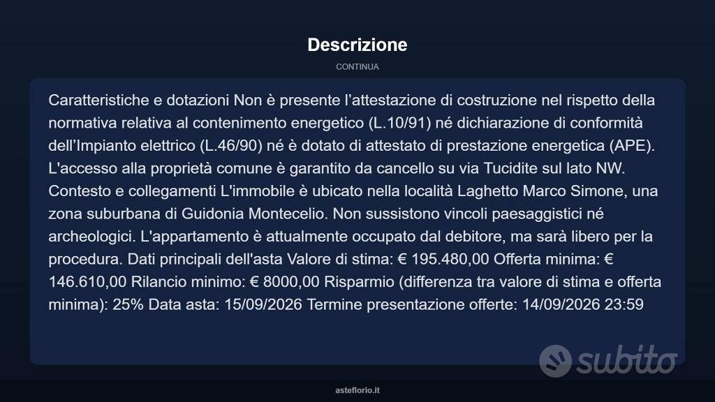 Appartamento – Marco Simone, Colle Laghetto - Vista 5