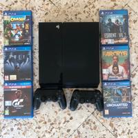 ps4 con joystick e giochi tutto incluso