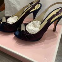 Scarpe cerimonia Marra raso tacco 10 tg 37,5