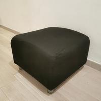 pouf poggiapiedi puf nero e bianco