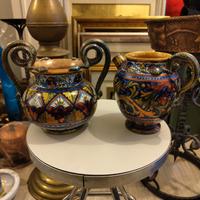 vasetti ceramiche maiolica dipinte a mano deruta