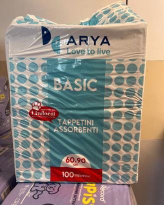 100 tappetini assorbenti per cani 60x90 Arya