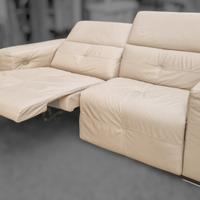 Divano Dondi Salotti con relax — Pelle beige