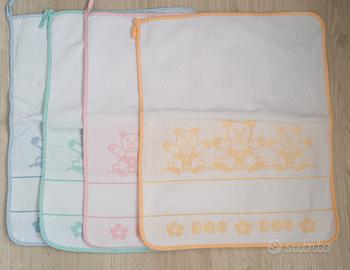 4 asciugamani  da ricamare 