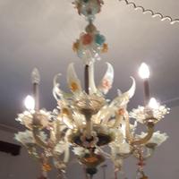 Lampadario in vetro di Murano – 6 luci