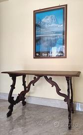 Tavolo a lira in noce