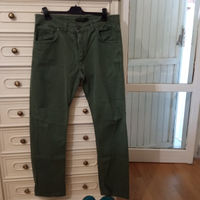 Pantalone uomo 5 tasche verde militare