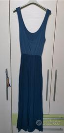 Vestito lungo blu