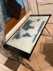 Scrivania vetro tempered