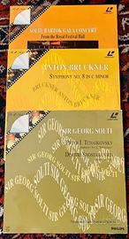 3 laser disc Philips  concerti di musica classica