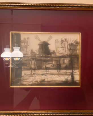 Coppia Litografie d'Autore - Parigi