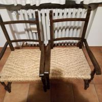 poltroncine color noce