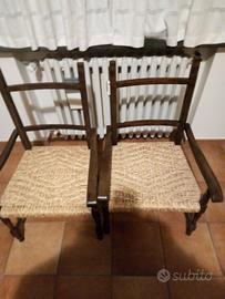 poltroncine color noce