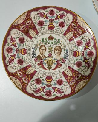 Piatti celebrativo matrimonio Carlo e Diana
