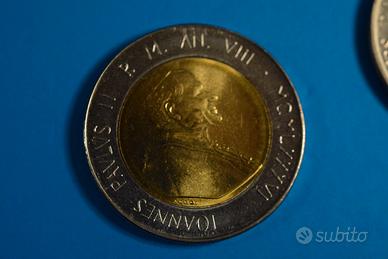 MONETA 500LIRE VATICANO PALO II